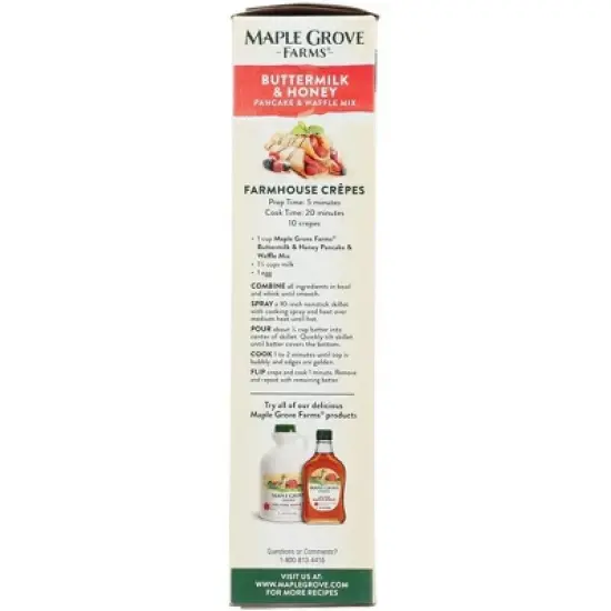Maple Grove Buttermilk Honey Pancake Mix - 6 pack, 24 oz image {3}