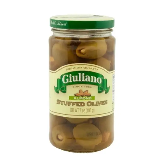 Giuliano Almond Stuffed Olives - 6 pack, 6.5 oz image {1}