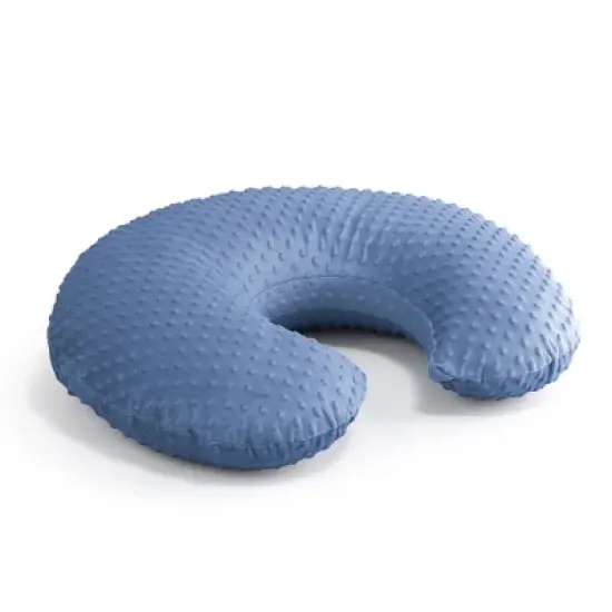 The Peanutshell Nursing Pillow Covers for Breastfeeding, 2 Pack Set, Dinosaur and Navy Blue Minky Dot image {5}