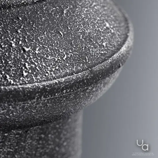 Urban Ambiance Luxury Luxe Industrial Chic Outdoor Wall Light,  10"H x 8.125"W,  Olde Iron Finish, UHP1021 image {4}