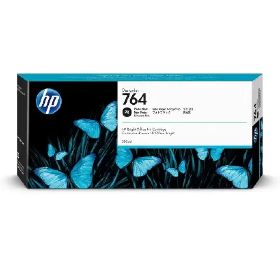 HP 764 300-ml Photo Black DesignJet Ink Cartridge, C1Q17A image {4}