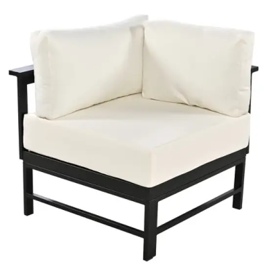 FIONECA Multi-Person Outdoor Sofa Set, White, Weather-Resistant Patio Furniture for Garden, Backyard, Balcony image {15}