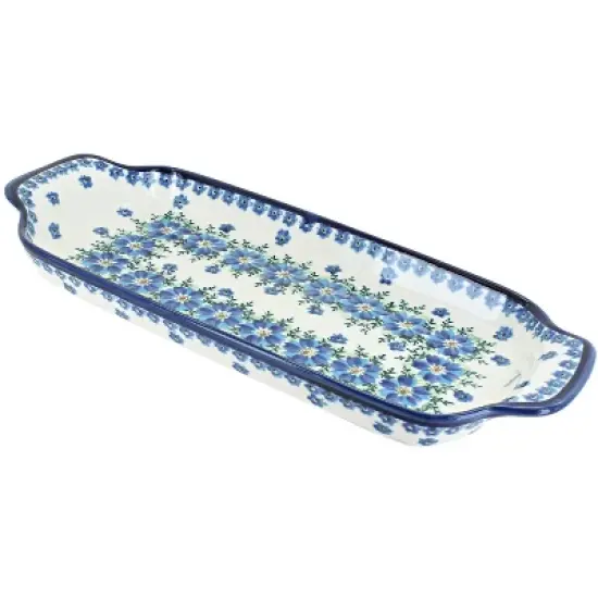 Blue Rose Polish Pottery 1282 Zaklady Bread Tray image {8}