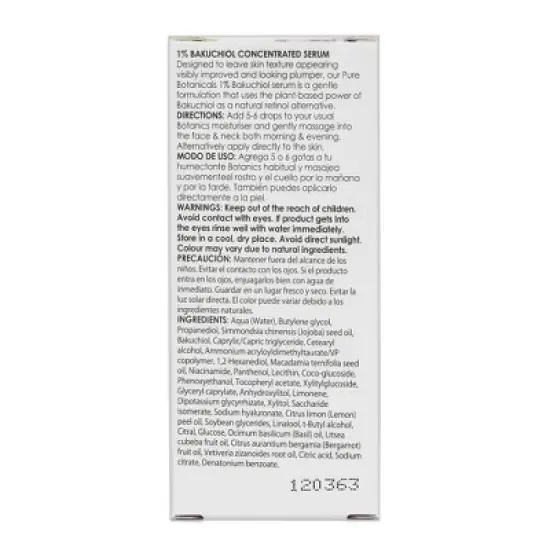 Botanics Pure Botanicals 1% Bakuchiol Concentrated Serum - 0.5 fl oz image {6}