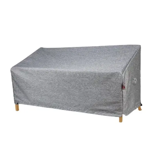 Summerset Shield Platinum 3-Layer Water Resistant Outdoor Sofa Cover, Grey Melange image {2}