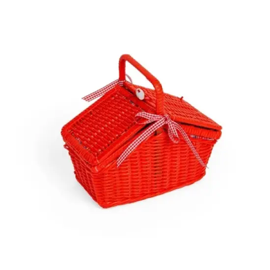 Bigjigs Toys Tin Tea Set and Basket Role Play Toy image {5}