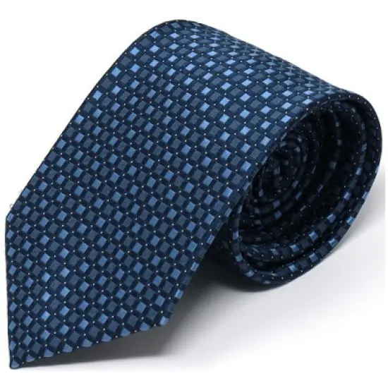 Men's Tiles Design Micro Fiber Poly Woven Regular Neck Tie image {6}