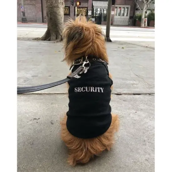 Parisian Pet 'Security&reg;' Embroidered Dog Shirt &ndash; Comfortable Pet Apparel for Dogs & Cats, Black image {2}