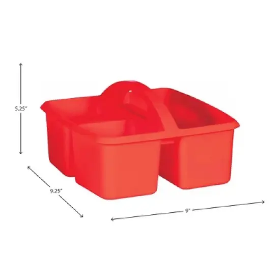 Teacher Created Resources&reg; Red Plastic Storage Caddy, Pack of 6 image {4}