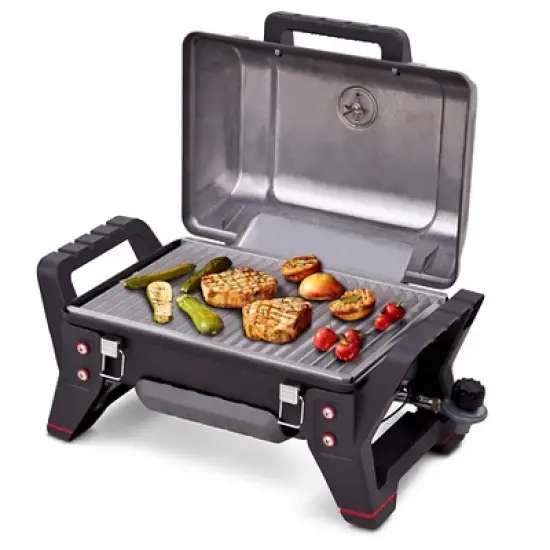Char-Broil TRU-Infrared Grill2Go X200 Tabletop 9,500 BTU Gas Grill 12401734 - Gray image {7}