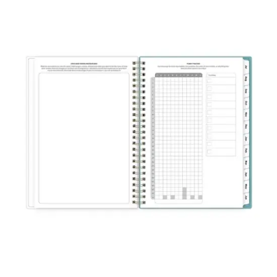 Blue Sky 5.875"x8.625" 2025-2026 Weekly/Monthly Wirebound Planner Clear Cover Tinned Light Multi image {7}