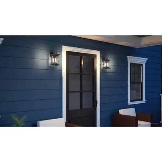 Urban Ambiance Luxury Colonial Outdoor Wall Light,  13"H x 6.5"W,  Olde Bronze Finish, UHP1232 image {1}