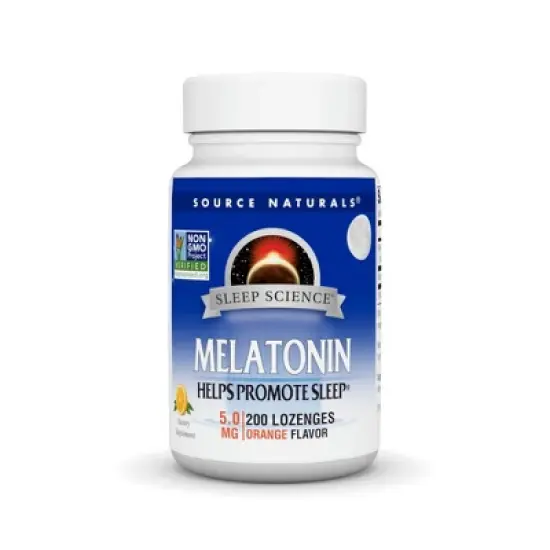 Melatonin 5mg Sublingual-Orange by Source Naturals, Inc.  -  200 Lozenge image {3}