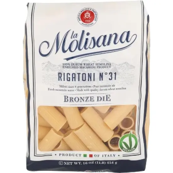 La Molisana Pasta Rigatoni Bronzo - Pack of 12 - 16 oz image {1}