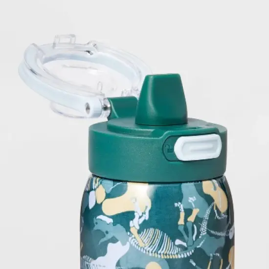 Stainless Steel 14oz Beverage Bottle Dino Camo - Cat & Jack&trade; image {2}
