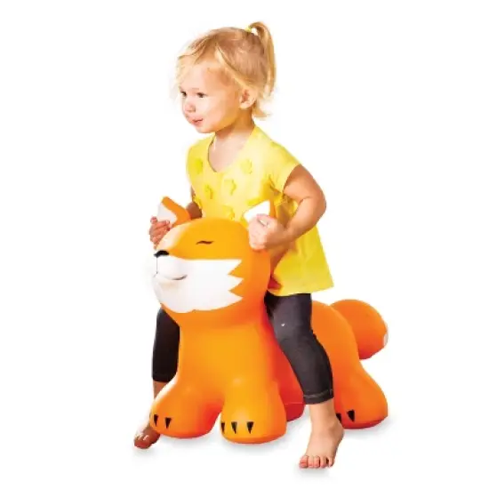 HearthSong Bouncy Inflatable Animal Jump-Along Ride-On Toy for Toddlers image {11}