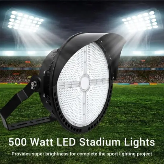 500W LED Stadium Light, 10KV   Super Efficiency 72000 Lumens LED Arena Lights (1500-2000W Metal Halide Eq) 5000K IP65 Waterproof image {5}