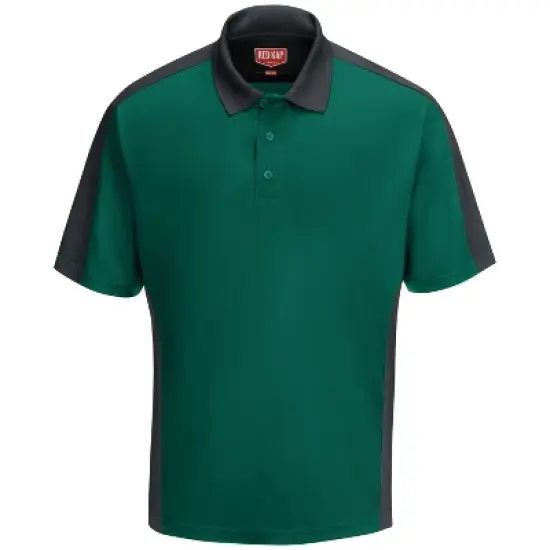 Red Kap&reg; Men's Short Sleeve Performance Knit&reg; Two-Tone Polo image {4}