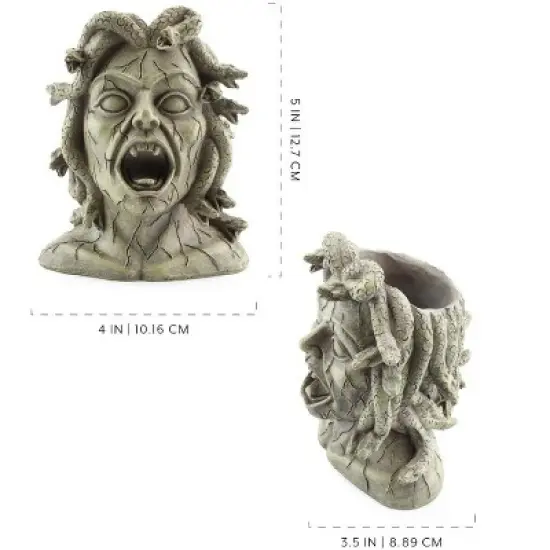 Darware Resin Medusa Head Planter, Garden Decor Statue Flower Pot image {2}