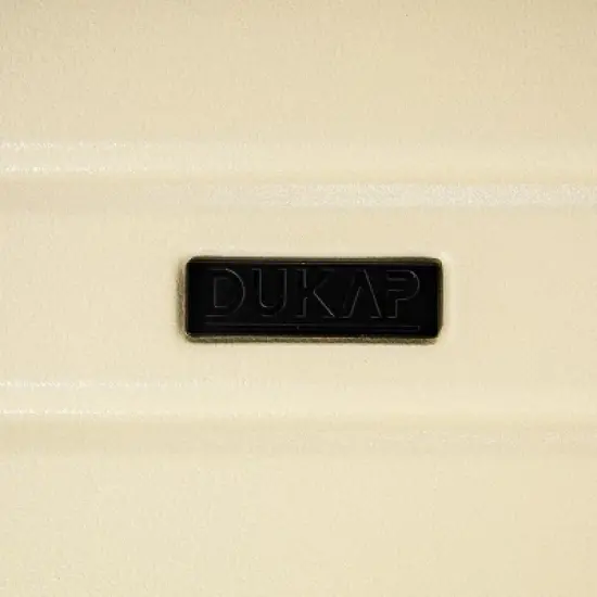 DUKAP Zahav Lightweight Hardside Large Checked Spinner Suitcase - Sand image {14}