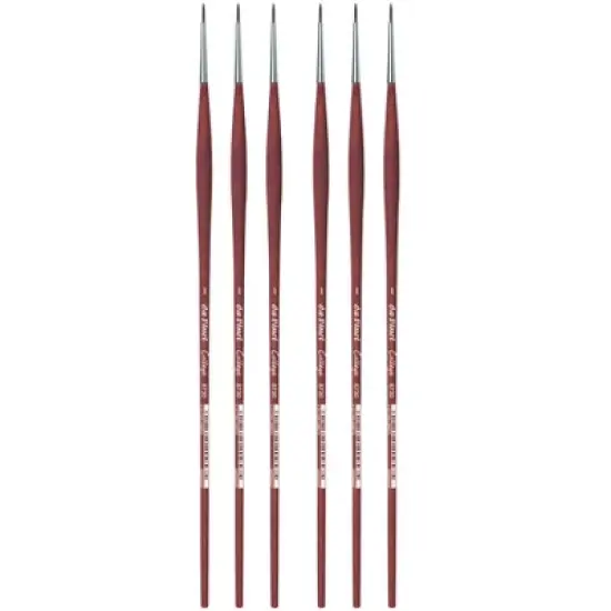 da Vinci COLLEGE Student Brush, Synthetic, Acrylic & Oil, Round, Series 8730, Size 1, Pack of 6 image {3}