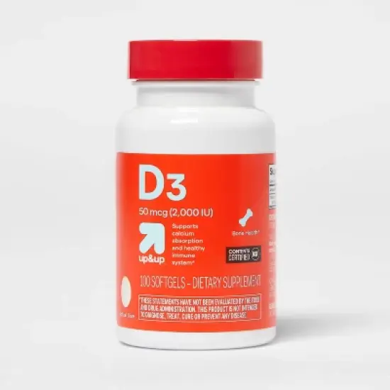 Vitamin D3 Dietary Supplement Softgels - up&up&trade; image {4}