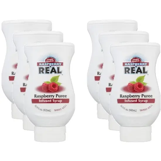 Real Infused Exotics Raspberry Syrup - Case of 6 - 16.9 fl oz. image {2}