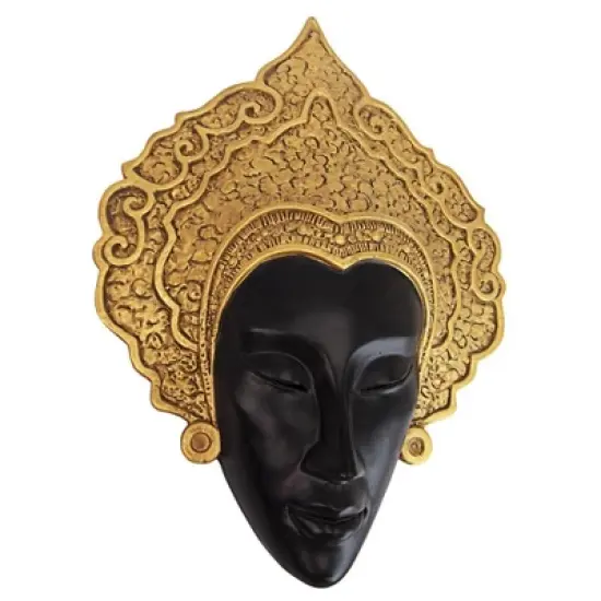 Design Toscano Thai Court Dancer Mask Wall Sculpture image {2}