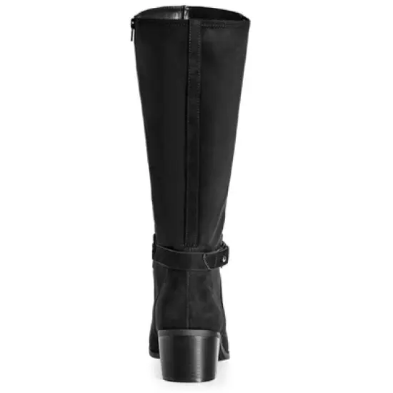 Women's Wide Fit Helen Tall Boot - Black | AVENUE image {2}