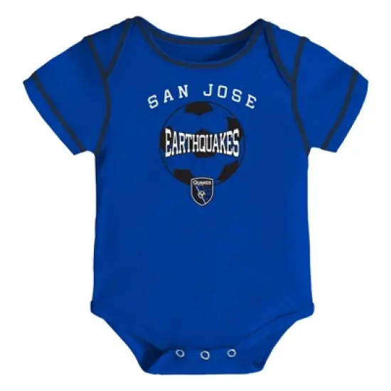 MLS San Jose Earthquakes Baby Boys' 3pk Bodysuit Set image {3}