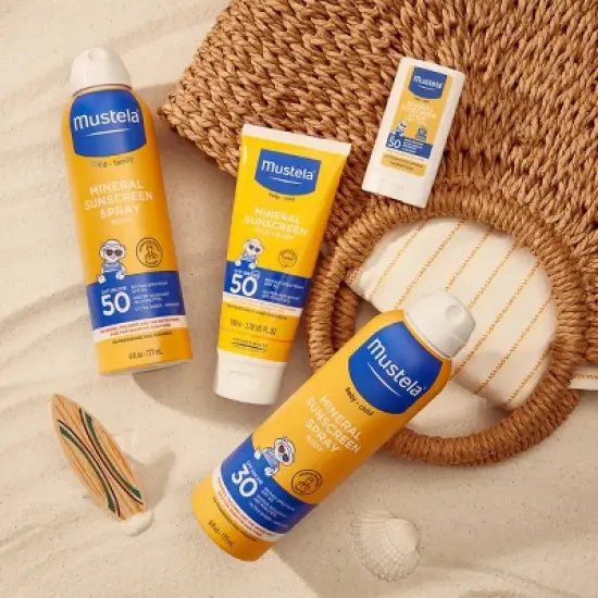 Mustela Mineral Baby Sunscreen Stick - SPF 50 - 0.6oz image {4}