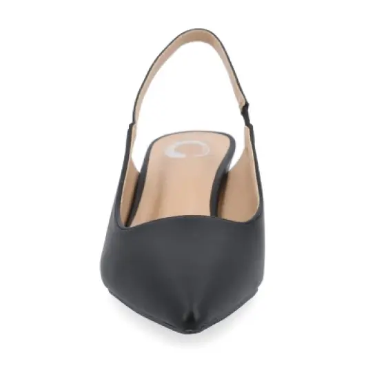 Journee Collection Womens Paulina Kitten Heel Sling Back Pointed Toe Pumps image {5}
