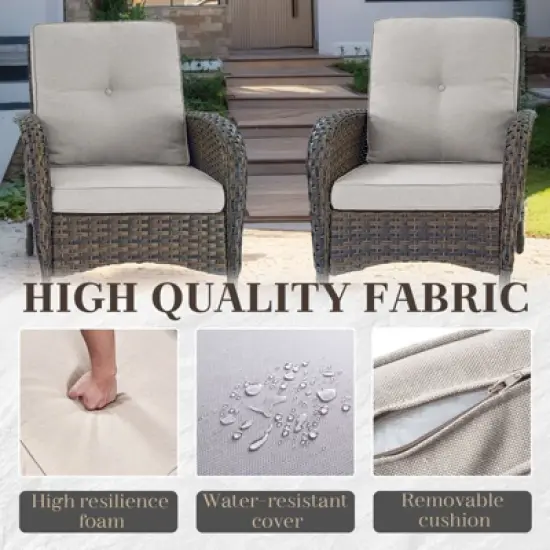 Gymojoy Sofa Chair with Propane Fire Pit Table Set image {13}