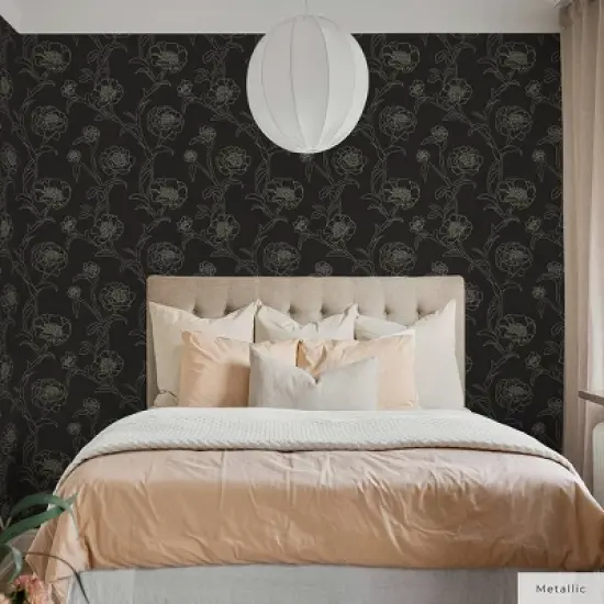 Tempaper Peonies Peel and Stick Wallpaper image {3}