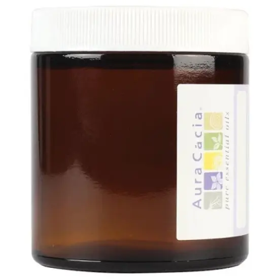 Aura Cacia Empty Amber Glass Wide Mouth Bottle with Writable Label - 4 oz image {2}