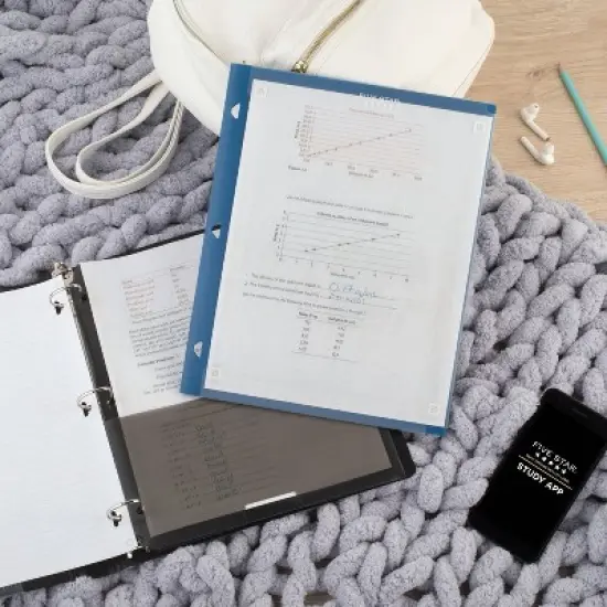 Mead Five Star 2 Pocket Plastic Folder (Colors May Vary): Polypropylene, 3 Hole Punched, 50 Sheet Capacity, Multicolor image {6}