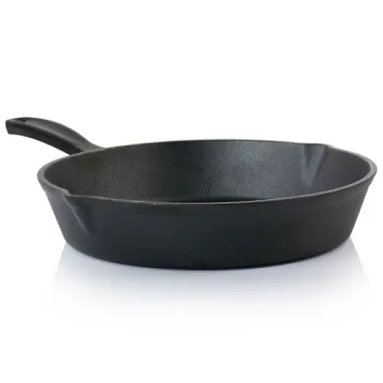 Oster Castaway 10 Inch Round Cast Iron Frying Pan with Pouring Spouts image {7}