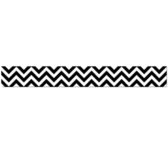 Creative Teaching Press EZ Border 3" x 48' Black Chevron 3/Packs (CTP10469-3) image {1}