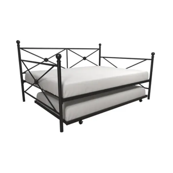 Twin Laura Classic Metal Daybed with Trundle - Room & Joy image {1}