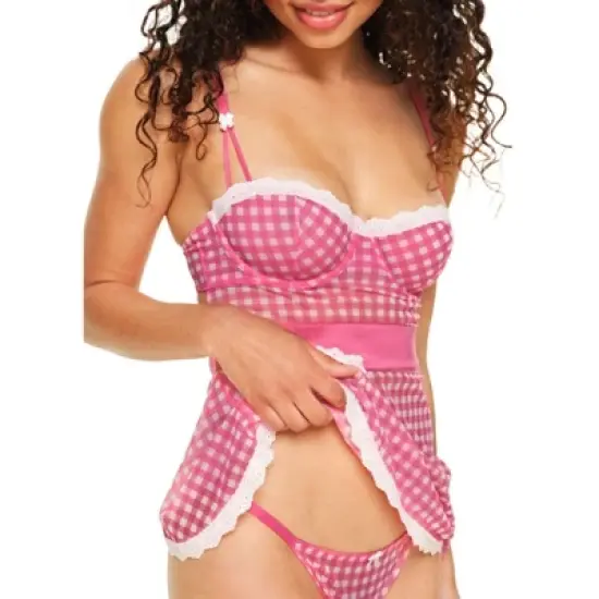 Adore Me Women's Lola Babydoll Lingerie image {3}