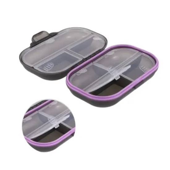 Unique Bargains 7 Grids Double Layer Pill Case 1 Pc image {2}