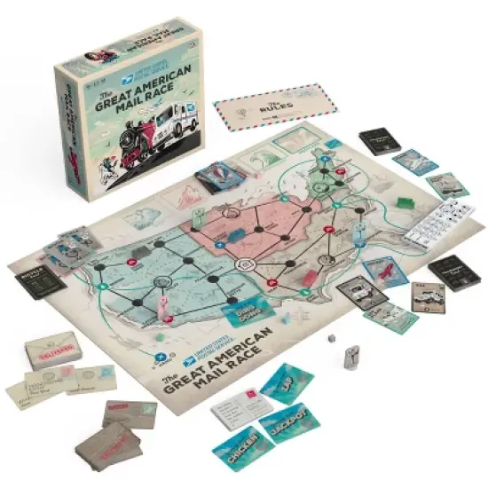 Big Potato USPS The Great American Mail Race Board Game image {1}