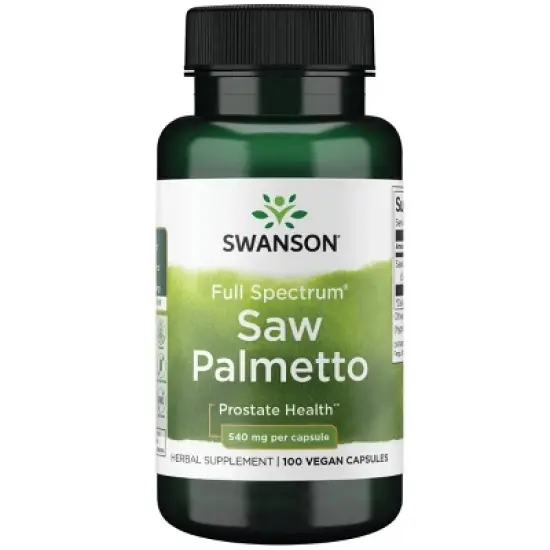 Swanson Full Spectrum Saw Palmetto, Helps Support Men's Prostate Health, Herbal Supplement, 540 mg image {6}