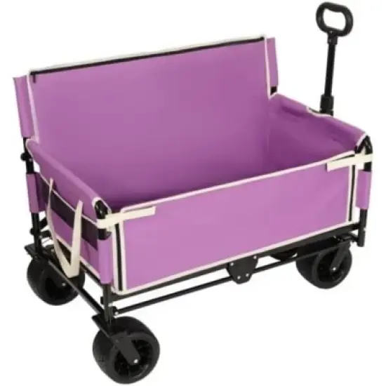 FATMOON 3-in-1 Heavy-Duty Folding Wagon Cart with All-Terrain Wheels & 180L Storage for Beach Camping Families & Outdoor Enthusiasts image {17}