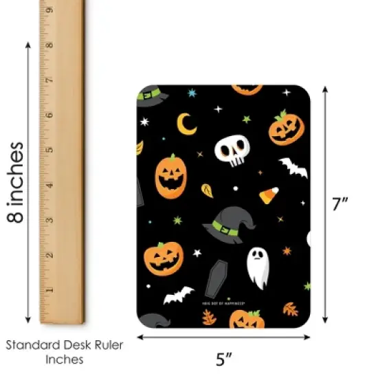 Big Dot of Happiness Jack-O'-Lantern Halloween - Bingo Cards and Markers - Kids Halloween Party Bingo Game - Set of 18 image {4}