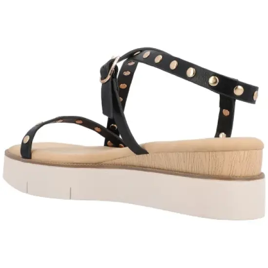 Journee Collection Womens Lindsay Tru Comfort Foam Buckle Platform Sandals image {6}