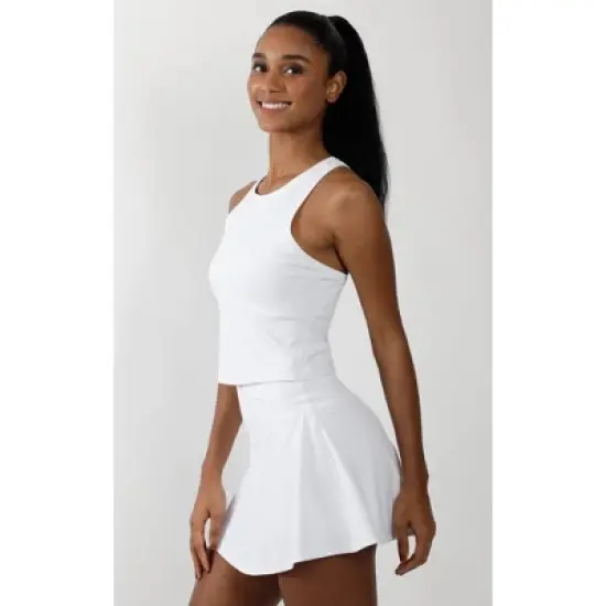 90 Degree By Reflex Cloudlink Cropped Racerback Tank Top image {7}