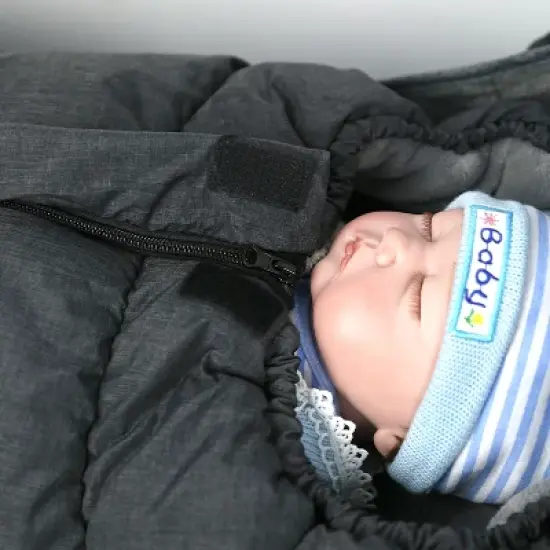 JOYB 2-in-1 Universal Stroller Sleeping Bag & Cushion, Fleece-Lined Sleep Sack for Stroller image {3}