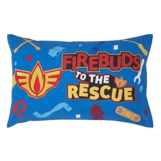 Disney Firebuds Let's Roll Red, Blue, and Yellow First Responders 4 Piece Toddler Bed Set image {4}