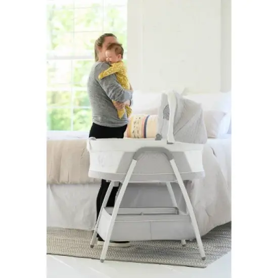 TruBliss Journey 2-in-1 Bassinet - Light Gray image {7}